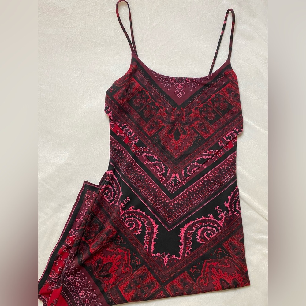 Vintage asymmetrical bohemian dress